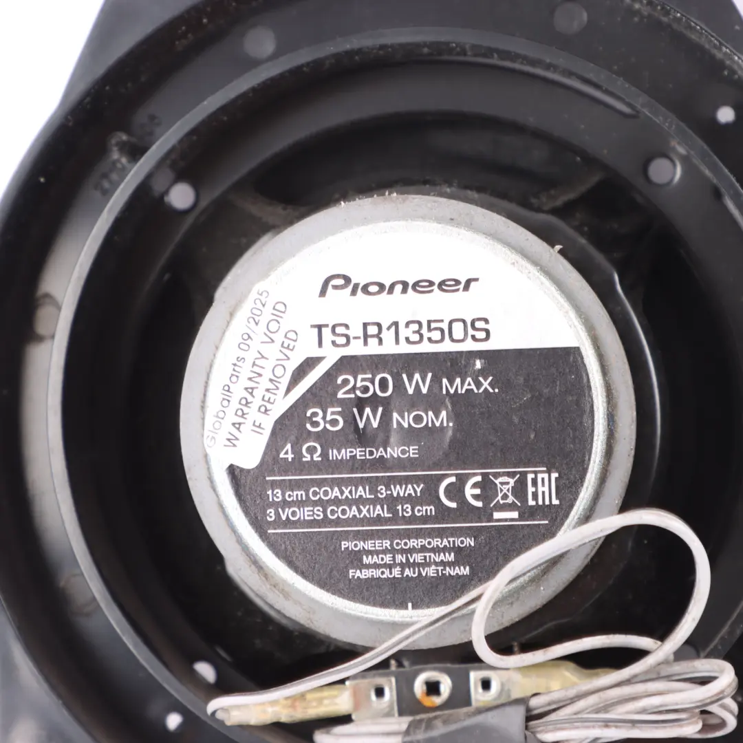 Genuine Pioneer Stereo 3-Way Coaxial Speaker Loudspeaker Set 250W to with Part number TS-R1350S Genuine Pioneer Stereo 3-Way Coaxial Speaker Loudspeaker Set 250W - SKU TS-R1350S - Part number TS-R1350S
