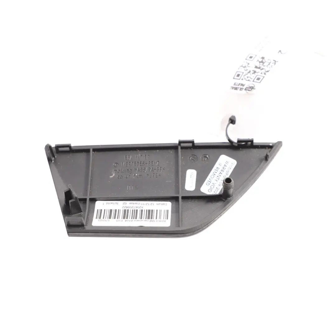 Mercedes W204 Front Door Card Trim Strip Cover Right Wood O/S - SKU A2047209822 - Part number A2047209822