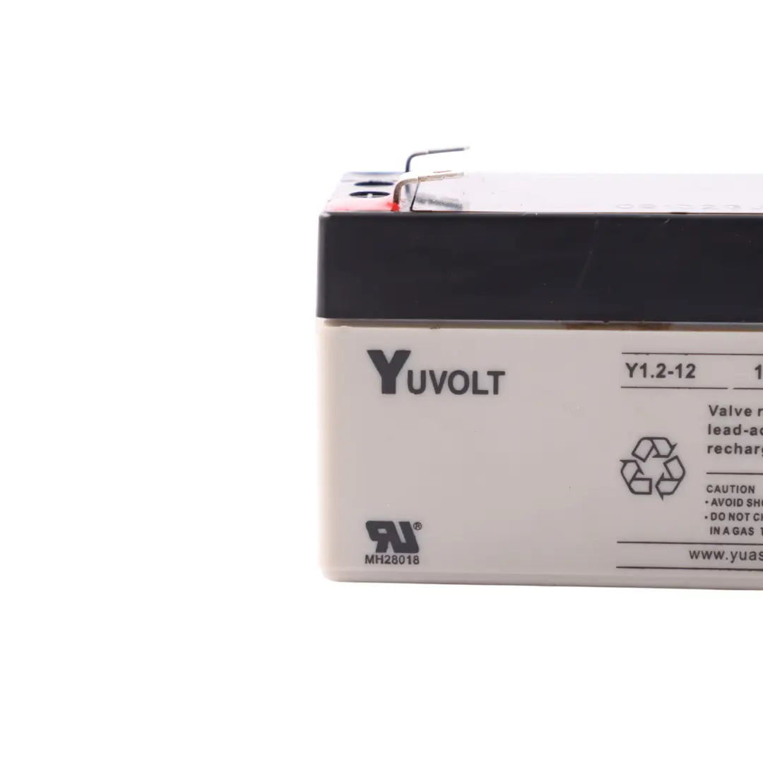 Yuasa Yuvolt Burglar Alarm Battery Rechargeable Unit Y1.2-12 12V 1.3Ah C20 to with Part number YUVOLT-Y12-12 Yuasa Yuvolt Burglar Alarm Battery Rechargeable Unit Y1.2-12 12V 1.3Ah C20 - SKU YUVOLT-Y12-12 - Part number YUVOLT-Y12-12