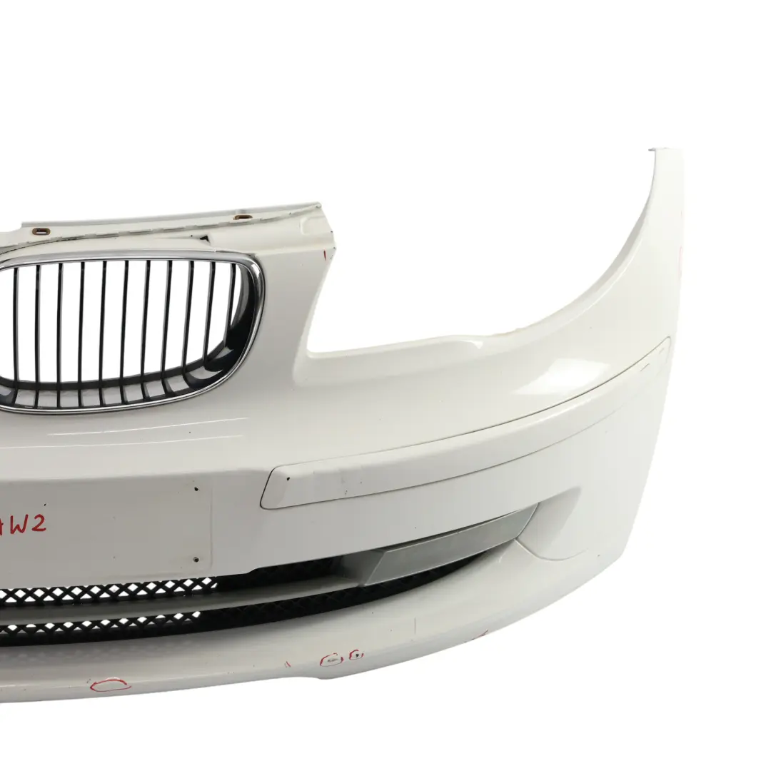 BMW E81 E87 LCI Complete Front Bumper Trim PDC Alpinweiss White 3 - 300 - SKU 0035909-AW2 - Part number 0035909