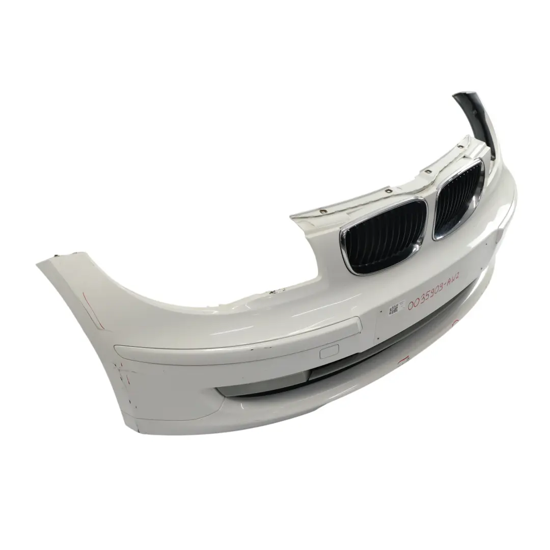 BMW E81 E87 LCI Complete Front Bumper Trim PDC Alpinweiss White 3 - 300 - SKU 0035909-AW2 - Part number 0035909