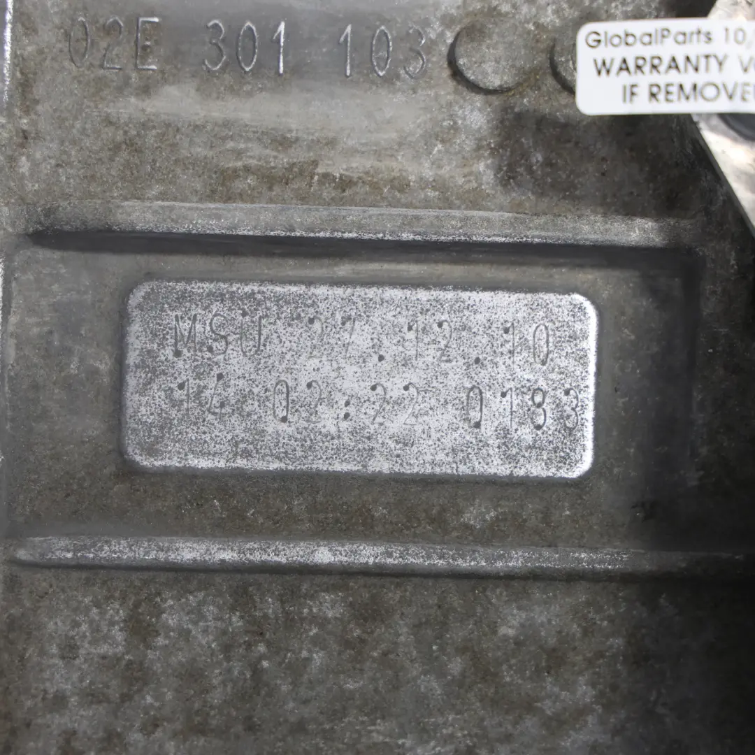 CFGB Cambio Automatico S-Tronic MSU GARANZIA per Audi A3 8P 2.0 TDI con numero di parte 02E300054H Audi A3 8P 2.0 TDI CFGB Cambio Automatico S-Tronic MSU GARANZIA - SKU 02E300054H - Numero di parte 02E300054H