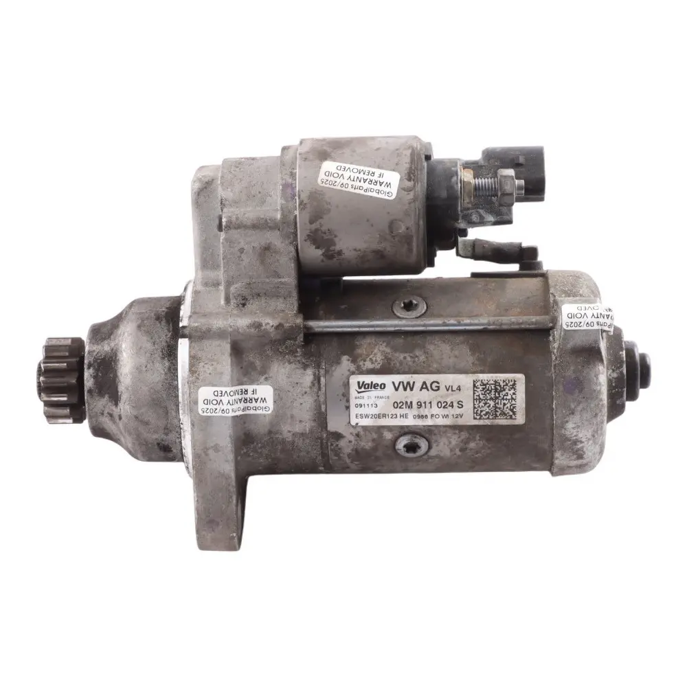 VW Golf MK7 5G Audi A3 8V Engine Starter Motor Valeo 2.0 TDI Diesel 02M911024S