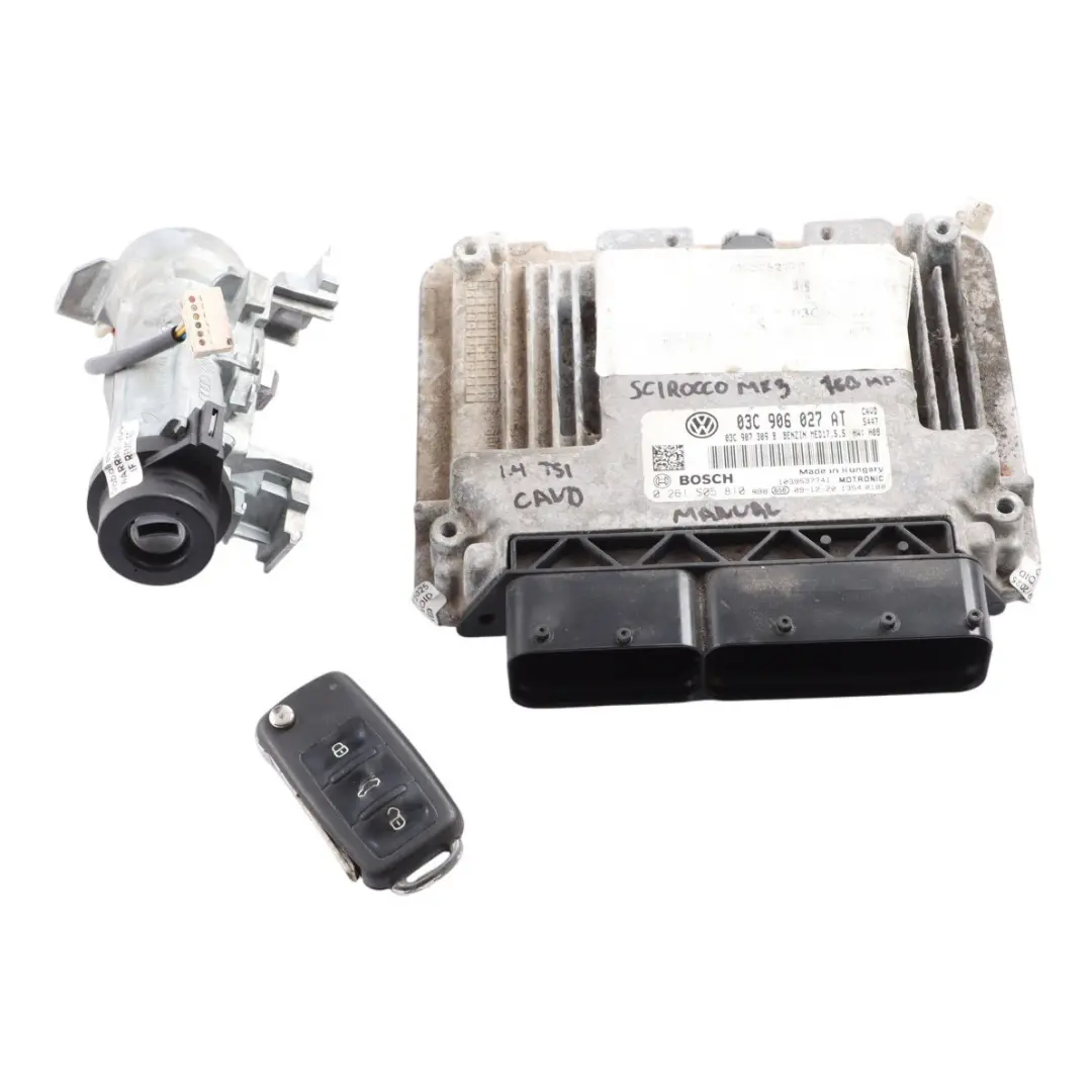 Volkswagen Scirocco Mk3 1.4 TSI CAVD Engine Control ECU Kit Manual - SKU 03C906027AT - Part number 03C906027AT