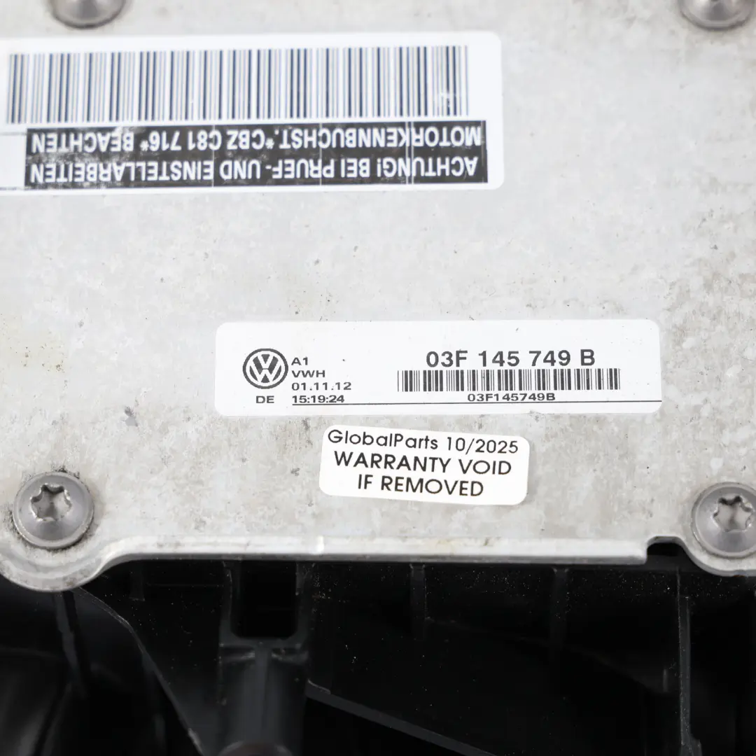 Volkswagen VW Polo 6R Collecteur D'Admission D'Air 1.2 TSI CBZB - SKU 03F145749B-1 - Numéro de pièce 03F145749B