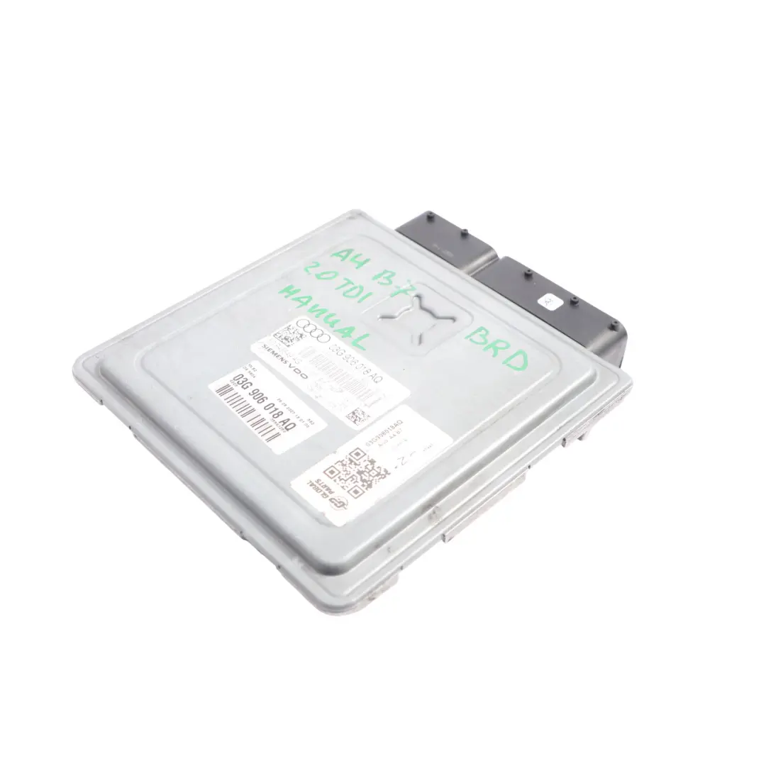 170HP BRD Engine Control Module Unit ECU Manual to Audi A4 B7 2.0 TDI with Part number 03G906018AQ Audi A4 B7 2.0 TDI 170HP BRD Engine Control Module Unit ECU Manual - SKU 03G906018AQ - Part number 03G906018AQ