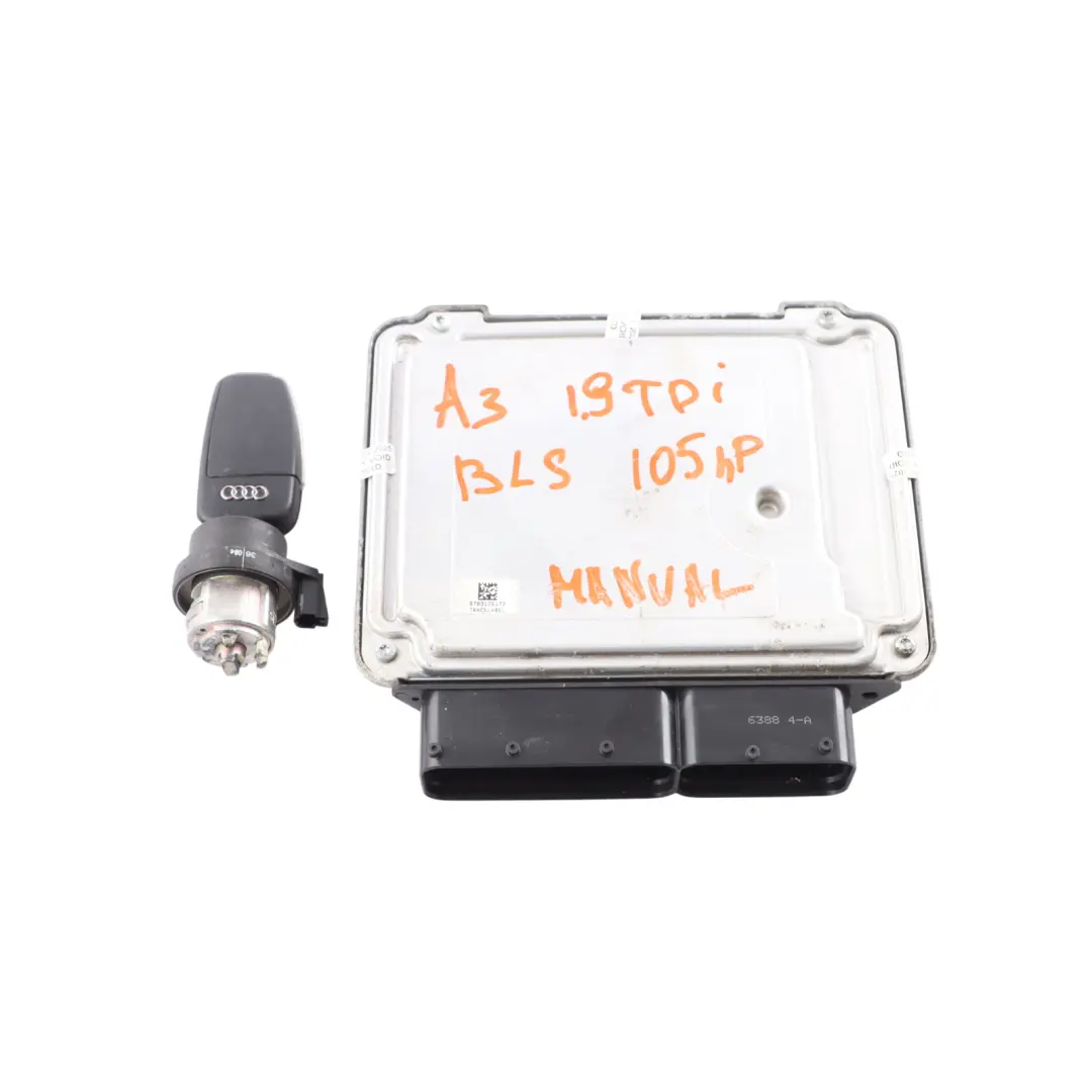 Audi A3 8P 1.9 TDI BLS 105HP Unidad Motor ECU Kit Llave encendido - SKU 03G906056S-1 - Número de pieza 03G906056S