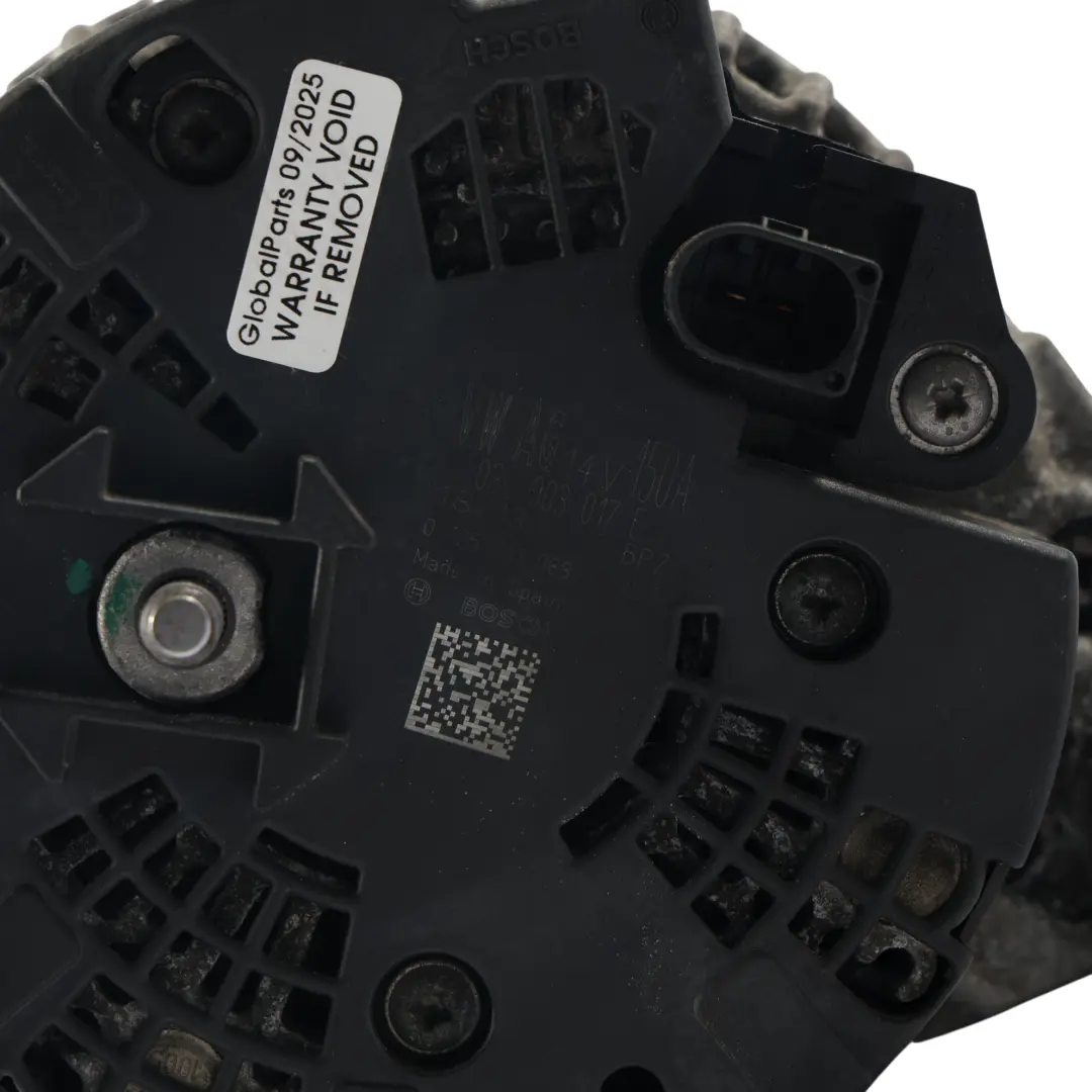 Audi A4 B8 Avant 2.0 TDI Quattro Alternador Generador 03L903017 - SKU 03L903017E - Número de pieza 03L903017E