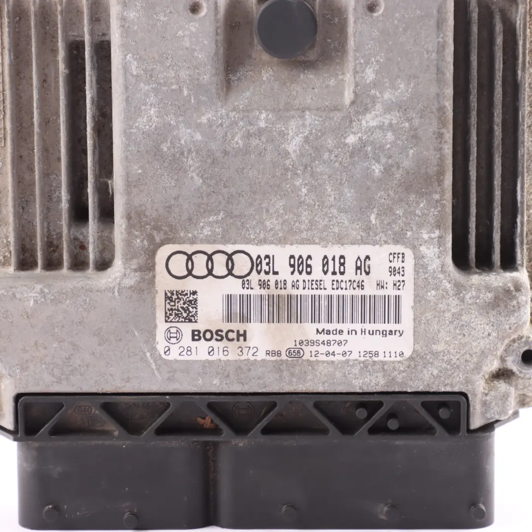 140HP CFFB Engine Control ECU Kit Automatic to Audi A3 8P 2.0 TDI with Part number 03L906018AG Audi A3 8P 2.0 TDI 140HP CFFB Engine Control ECU Kit Automatic - SKU 03L906018AG - Part number 03L906018AG