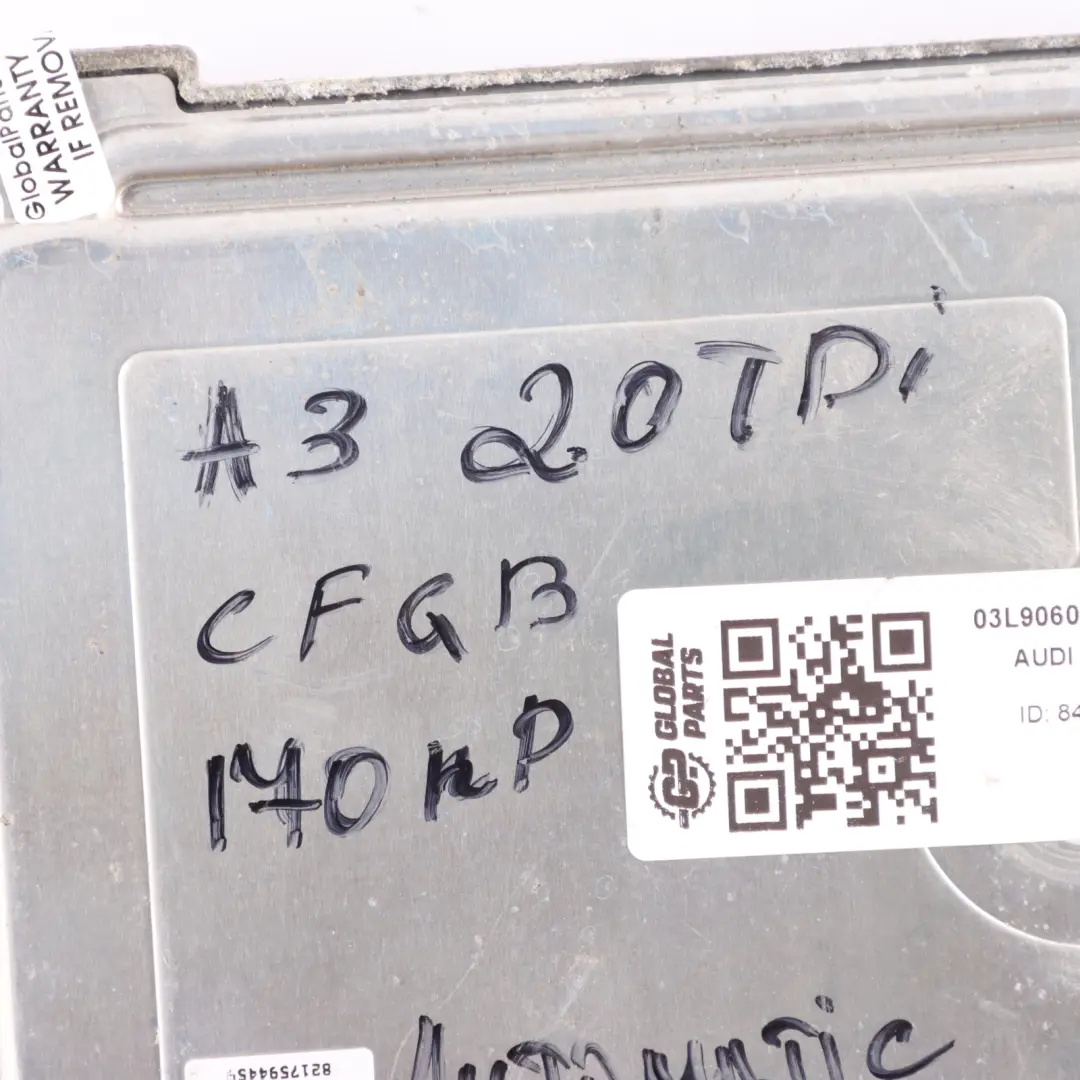 Audi A3 8P 2.0 TDI CFGB 170HP Diesel Engine Control ECU Automatic - SKU 03L906018AK - Part number 03L906018AK