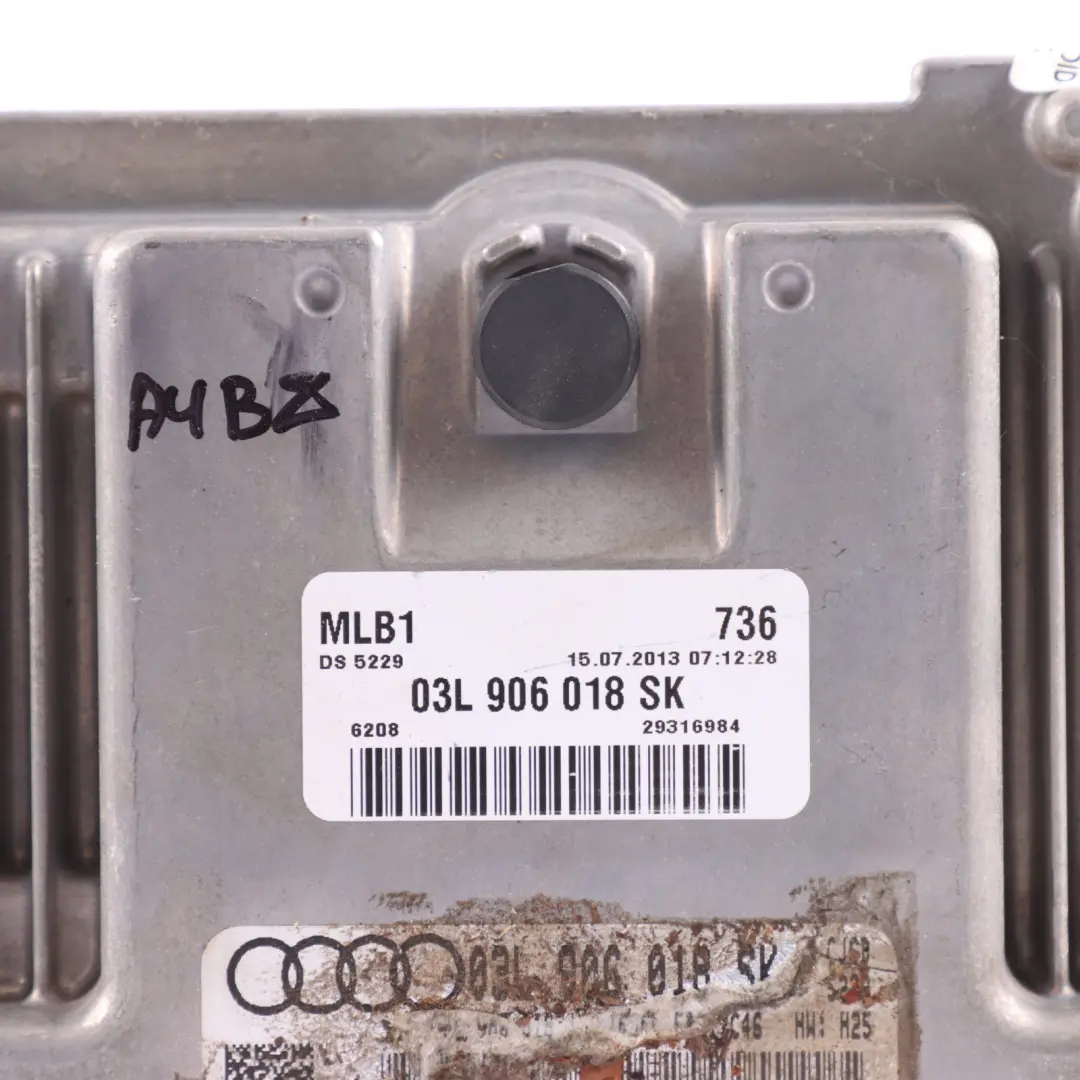 Audi A4 B8 A5 8T 2.0 TDI CJCD 150HP Engine Control ECU Automatic - SKU 03L906018SK - Part number 03L906018SK
