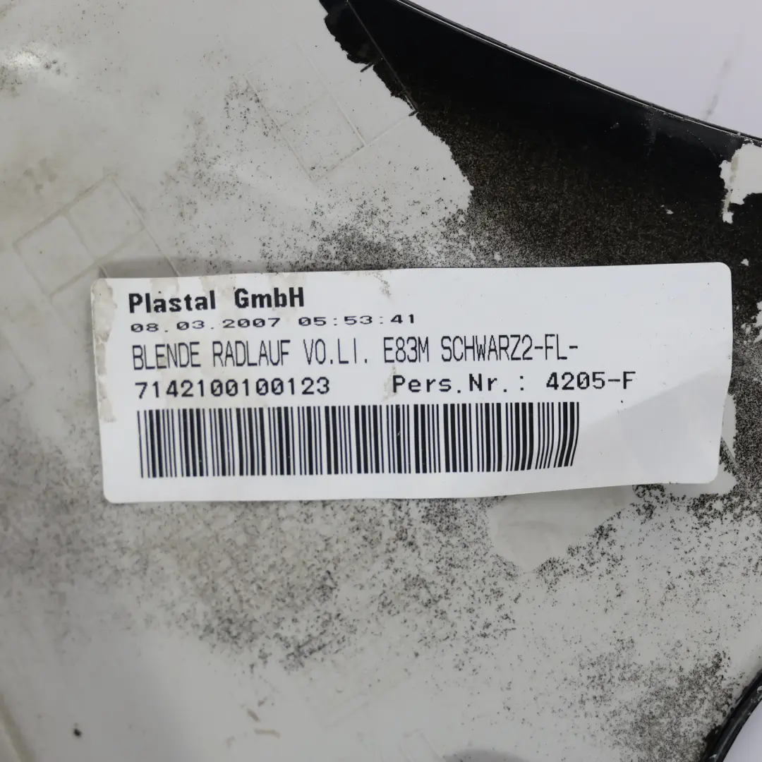 Osłona Nakładka Nadkola M Sport Lewy Przód Schwarz 2 - 668 do BMW X3 E83 o numerze 0403483 BMW X3 E83 Osłona Nakładka Nadkola M Sport Lewy Przód Schwarz 2 - 668 - SKU 0403483-SCH - Numer Części 0403483