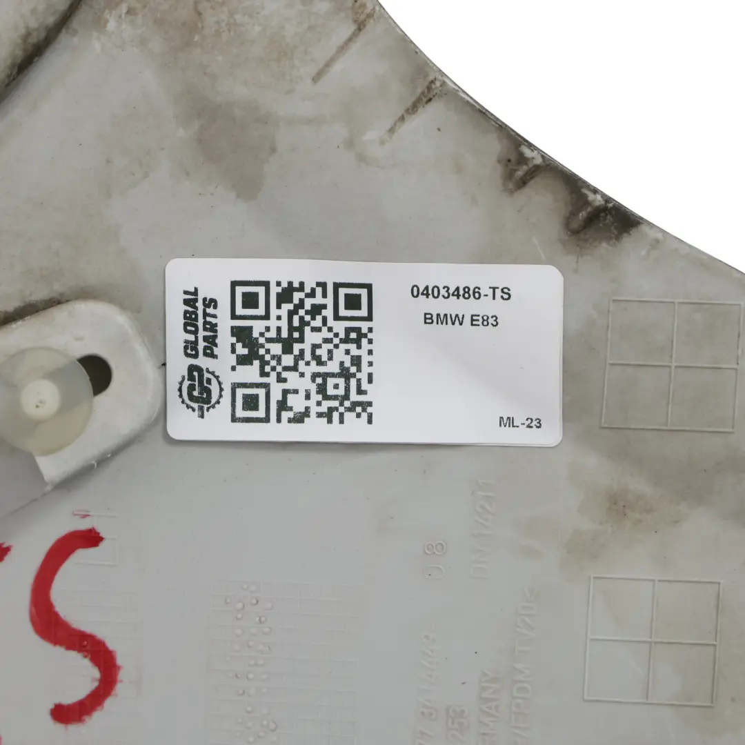 Cache Passage Roue Arrière Gauche M Sport Titansilber Silver pour BMW X3 E83 à propos du numéro de pièce 0403486 BMW X3 E83 Cache Passage Roue Arrière Gauche M Sport Titansilber Silver - SKU 0403486-TS - Numéro de pièce 0403486