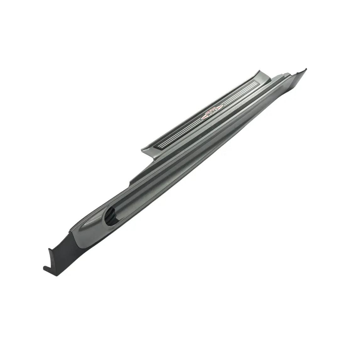 Mini R56 R57 JCW Right Door O/S Sill Skirt Side Trim Dark Silver Metallic - 871 - SKU 0404114-DS - Part number 0404114