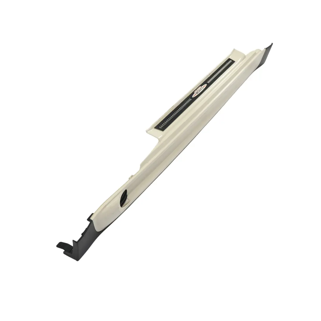 Mini R56 R57 Side Skirt JCW Right Door O/S Sill Trim Pepper White - 850 - SKU 0404114-PW - Part number 0404114