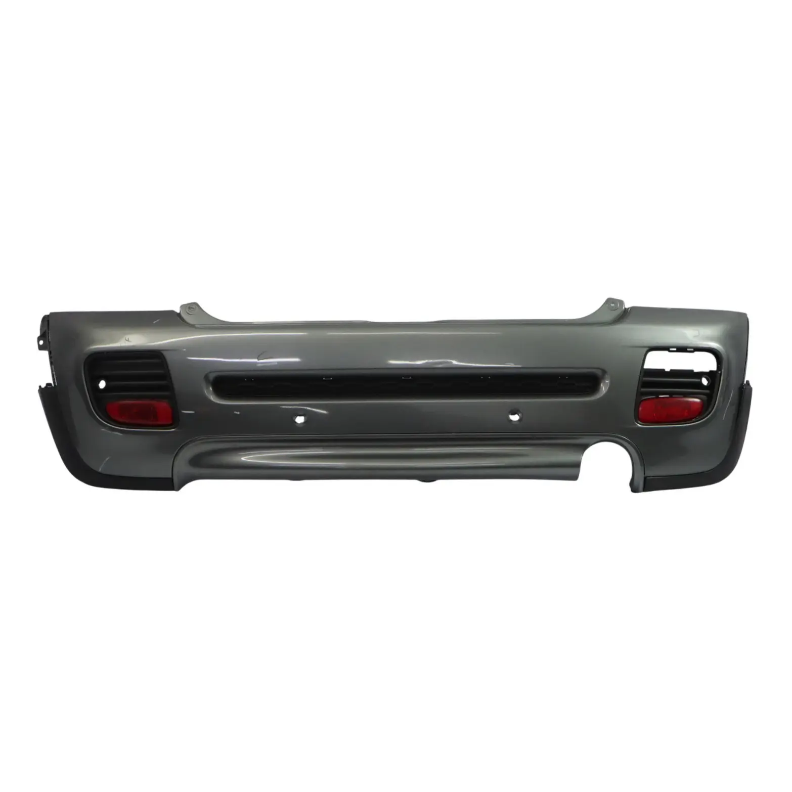 Mini Cooper S R56 R57 Stoßstange Hinten Zierleiste JCW Dunkelsilber Metallic 871