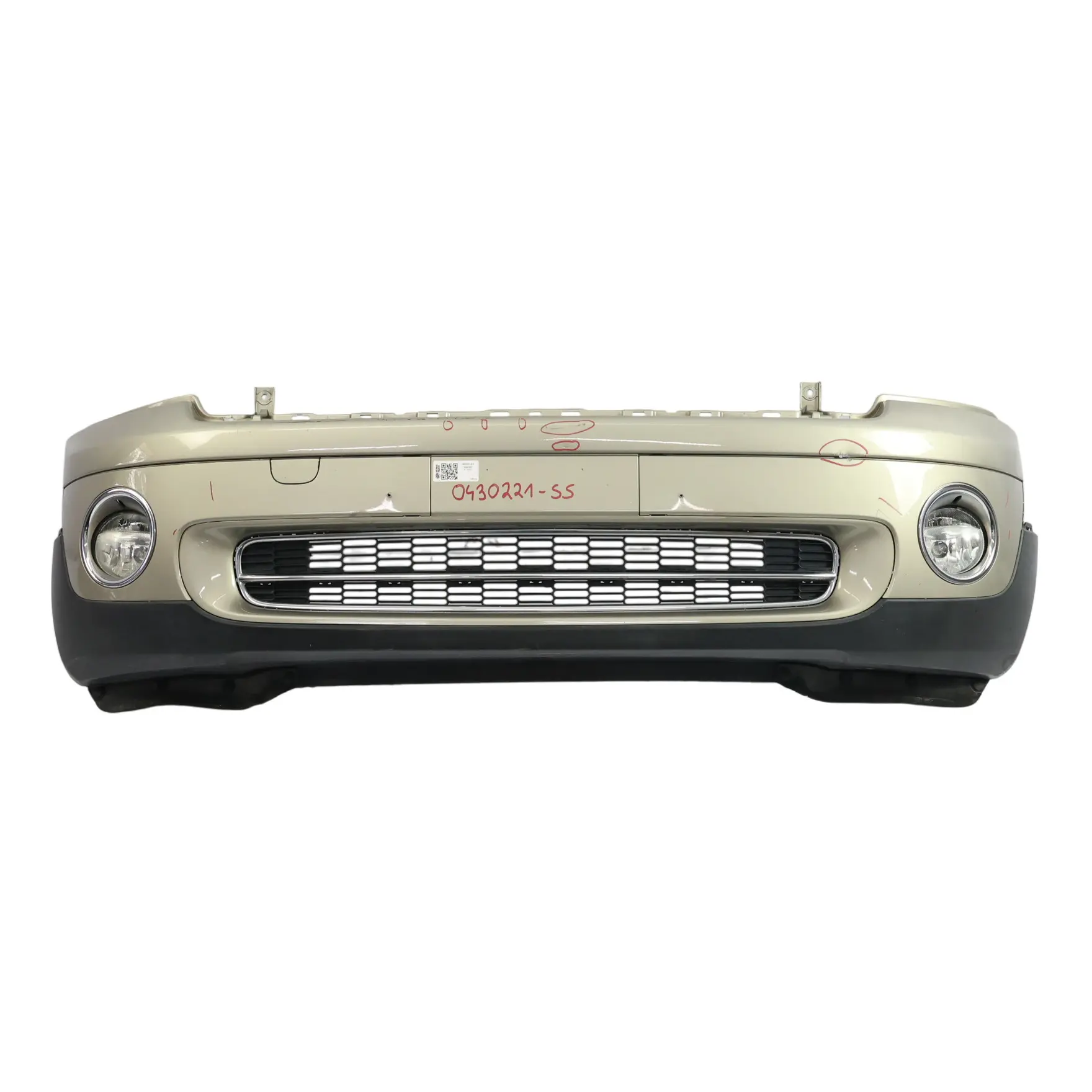 Mini R55 R56 Front Bumper Complete Trim Panel Sparkling Silver Metallic - A60