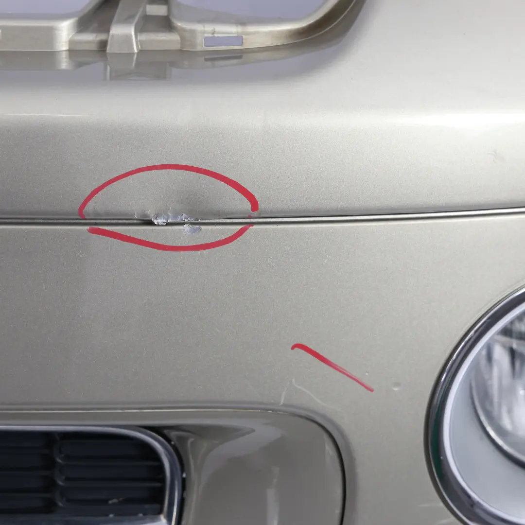 Mini R55 R56 Front Bumper Complete Trim Panel Sparkling Silver Metallic - A60 - SKU 0430221-SS - Part number 0430221
