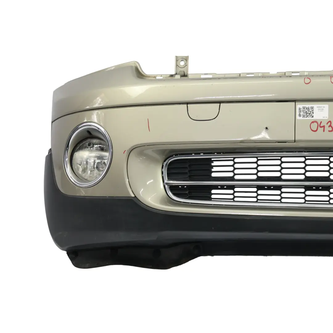 Front Bumper Complete Trim Panel Sparkling Silver Metallic - A60 to Mini R55 R56 with Part number 0430221 Mini R55 R56 Front Bumper Complete Trim Panel Sparkling Silver Metallic - A60 - SKU 0430221-SS - Part number 0430221