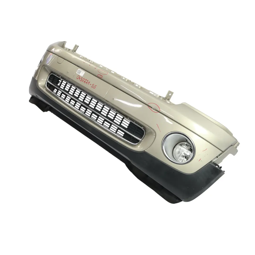 Mini R55 R56 Front Bumper Complete Trim Panel Sparkling Silver Metallic - A60 - SKU 0430221-SS - Part number 0430221