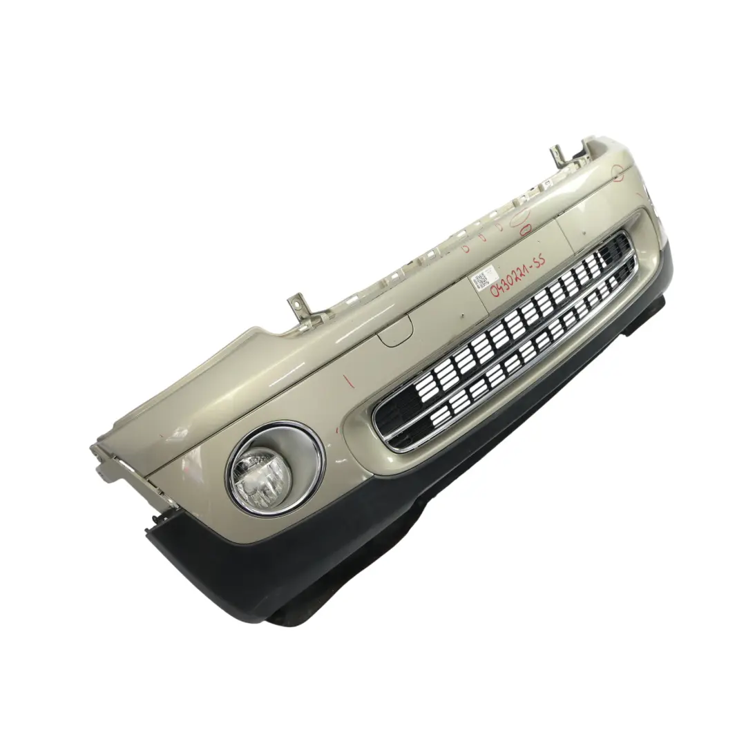 Front Bumper Complete Trim Panel Sparkling Silver Metallic - A60 to Mini R55 R56 with Part number 0430221 Mini R55 R56 Front Bumper Complete Trim Panel Sparkling Silver Metallic - A60 - SKU 0430221-SS - Part number 0430221
