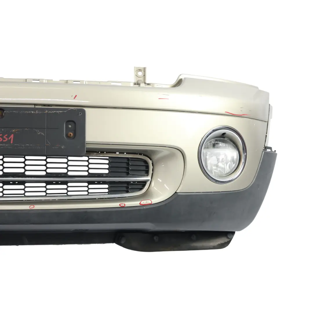 Mini R55 R56 Front Bumper Complete Trim Panel Sparkling Silver Metallic - A60 - SKU 0430221-SS1 - Part number 0430221