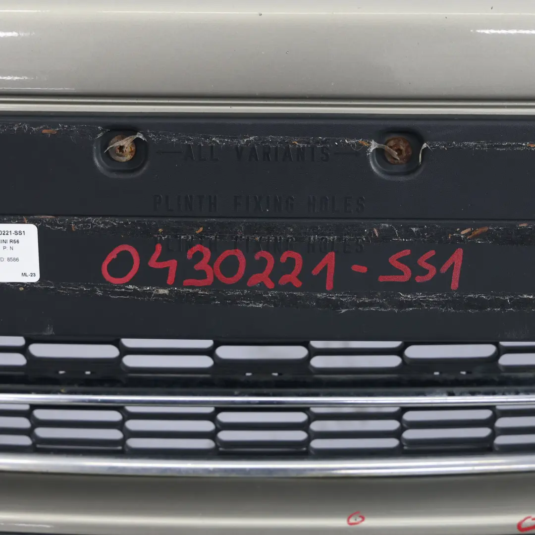 Mini R55 R56 Front Bumper Complete Trim Panel Sparkling Silver Metallic - A60 - SKU 0430221-SS1 - Part number 0430221