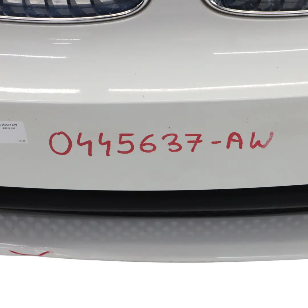 BMW E81 E87 Zderzak Przedni M-Pakiet Aerokit Alpinweiss 3 Biały - 300 - SKU 0445637-AW - Numer Części 0445637