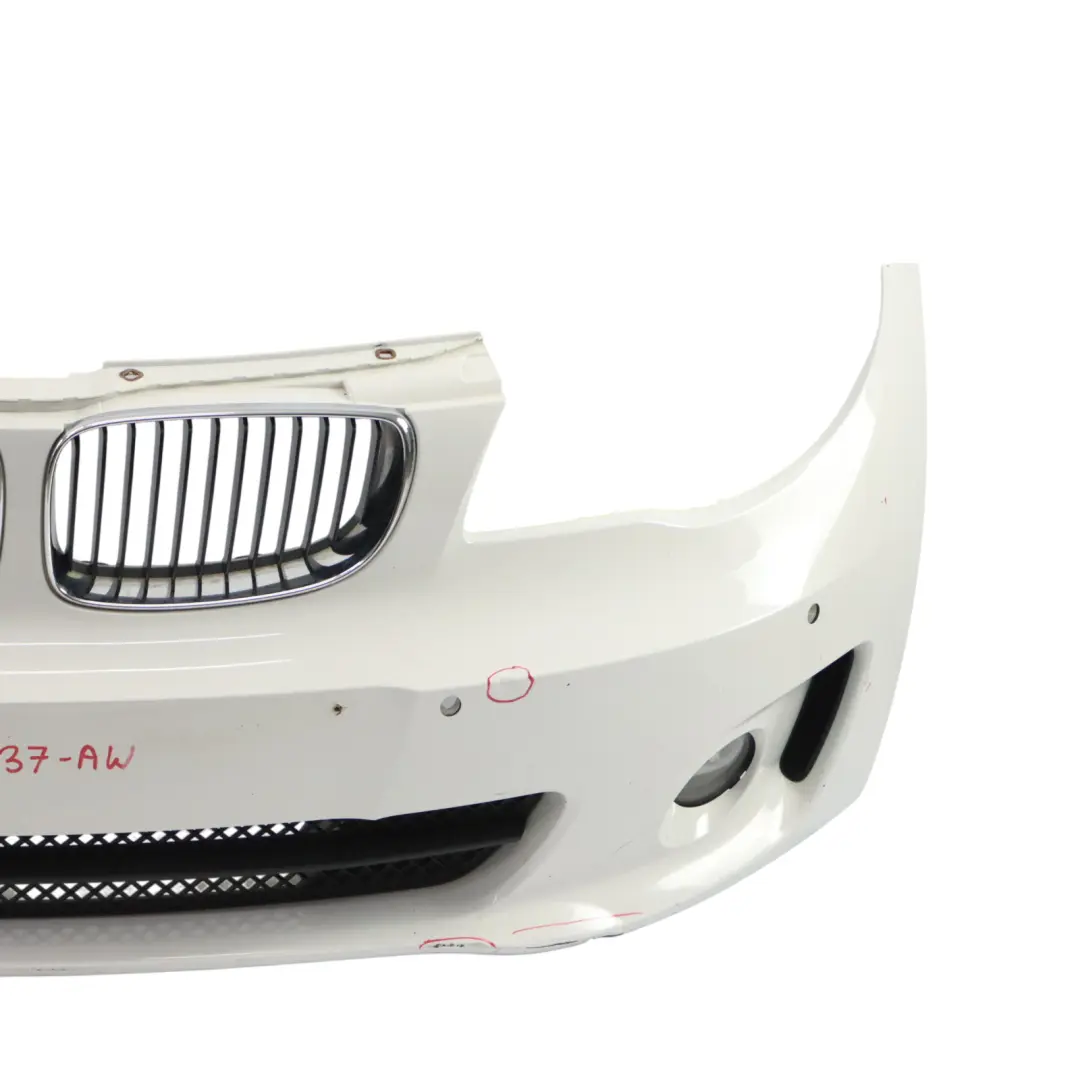 Front Bumper M Sport Aerokit Trim Panel Alpinweiss 3 - 300 to BMW E81 E87 with Part number 0445637 BMW E81 E87 Front Bumper M Sport Aerokit Trim Panel Alpinweiss 3 - 300 - SKU 0445637-AW - Part number 0445637
