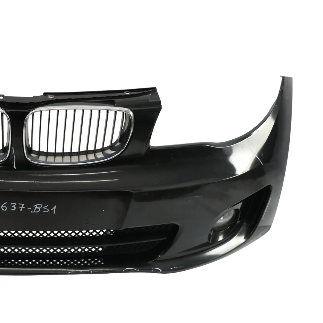 Front Bumper M Sport Aerokit Trim Panel Black Sapphire Metallic 475 to BMW E81 E87 with Part number 0445637 BMW E81 E87 Front Bumper M Sport Aerokit Trim Panel Black Sapphire Metallic 475 - SKU 0445637-BS1 - Part number 0445637