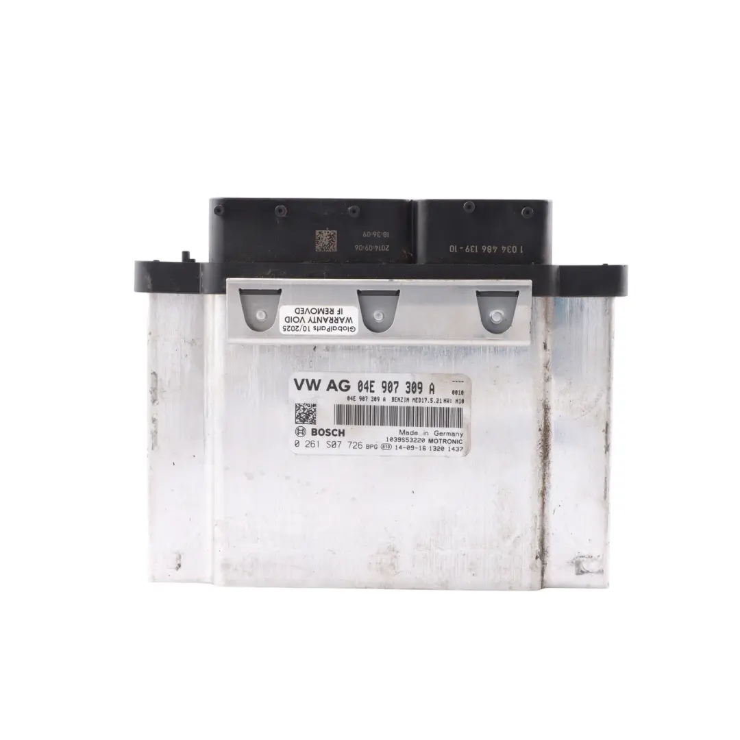 CXSA Unidad Control Motor ECU Kit Manual para Volkswagen Golf VII 1.4 TSI con número de pieza 04E907309A Volkswagen Golf VII 1.4 TSI CXSA Unidad Control Motor ECU Kit Manual - SKU 04E907309A-2 - Número de pieza 04E907309A