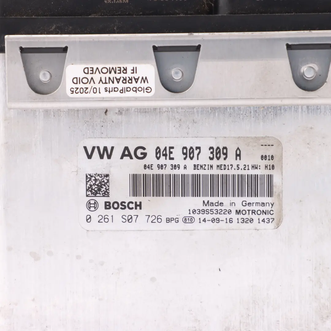 Volkswagen Golf VII 1.4 TSI CXSA Engine Control Unit ECU Kit Manual - SKU 04E907309A-2 - Part number 04E907309A