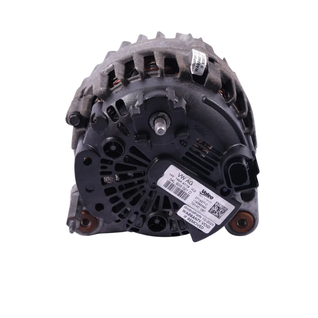 Lichtmaschine Generator Valeo 14V 140A 04L903021D für Seat Ateca FR 2.0 TDI Motor mit Teilenummer 04L903021H Seat Ateca FR 2.0 TDI Motor Lichtmaschine Generator Valeo 14V 140A 04L903021D - SKU 04L903021H - Teilenummer 04L903021H