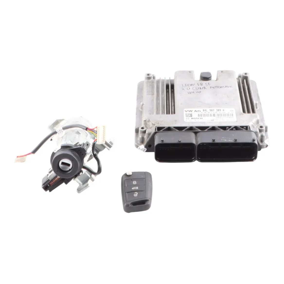 Seat Leon 5F FR 2.0 TDI CUNA 150HP Engine Control ECU Kit 04L907309A Automatic