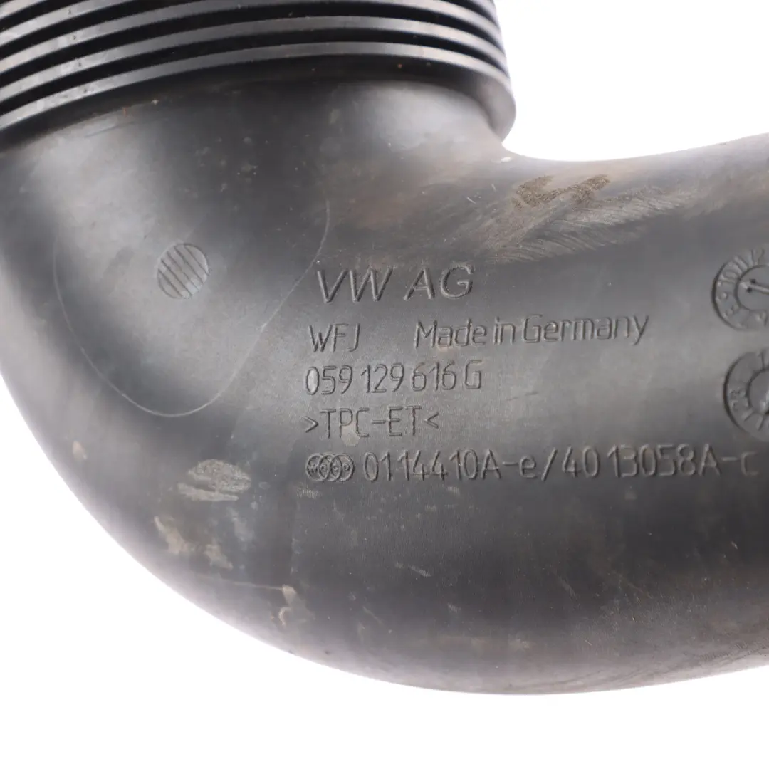 4M Air Inlet Intake Pipe Hose Line Tube to Audi Q7 with Part number 059129616G Audi Q7 4M Air Inlet Intake Pipe Hose Line Tube - SKU 059129616G - Part number 059129616G