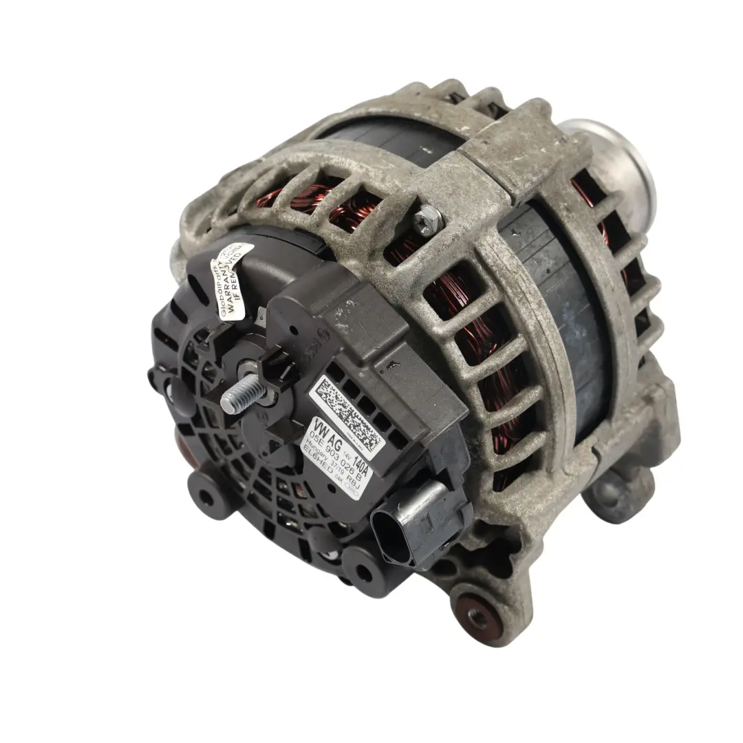 Alternador 14V 140A 1.5 TSI para Volkswagen Golf Mk7 Audi A3 8V con número de pieza 05E903026B Volkswagen Golf Mk7 Audi A3 8V Alternador 14V 140A 1.5 TSI - SKU 05E903026B - Número de pieza 05E903026B
