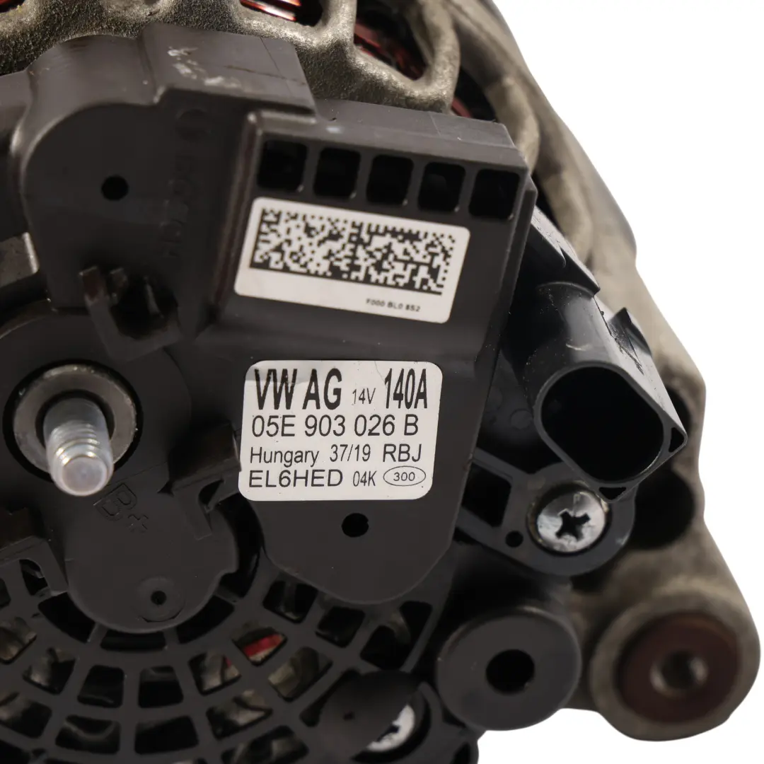 Alternator 14V 140A 1.5 TSI to Volkswagen Golf Mk7 Audi A3 8V with Part number 05E903026B Volkswagen Golf Mk7 Audi A3 8V Alternator 14V 140A 1.5 TSI - SKU 05E903026B - Part number 05E903026B