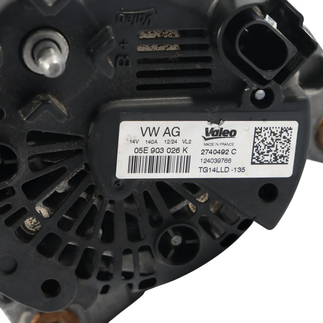 Volkswagen Golf Mk8 Audi Q2 GA A3 8V 1.5 TSI Alternator 14V 140A - SKU 05E903026K - Numer Części 05E903026K