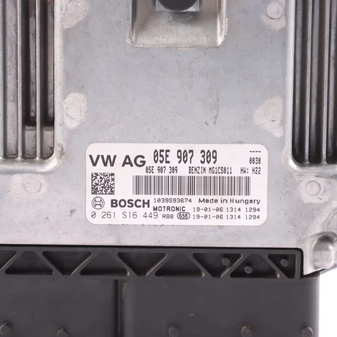 Seat Leon FR 5F Mk3 1.5 TSI DADA 150HP Engine Control ECU Kit Manual - SKU 05E907309-1 - Part number 05E907309