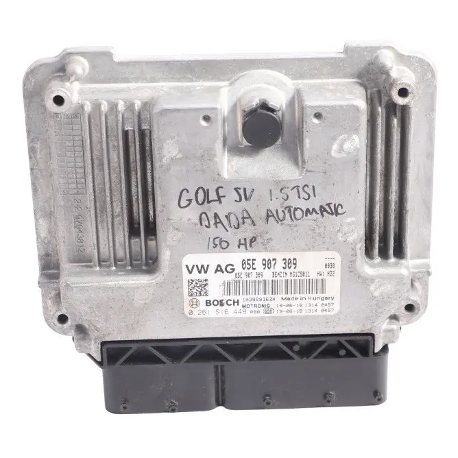 DADA 150HP Engine ECU Automatic to Volkswagen Golf Sportsvan 1.5 TSI with Part number 05E907309 Volkswagen Golf Sportsvan 1.5 TSI DADA 150HP Engine ECU Automatic - SKU 05E907309-2 - Part number 05E907309