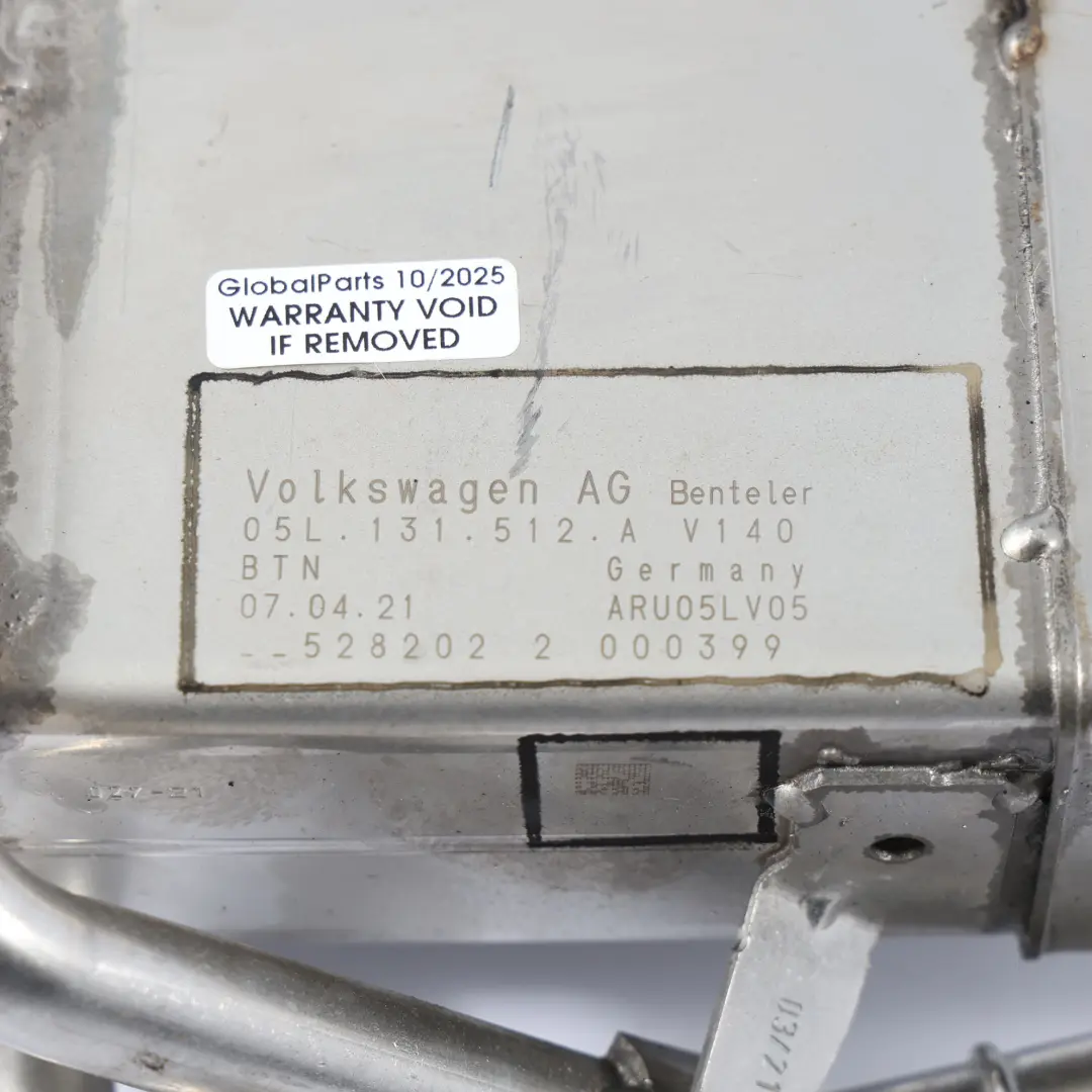 Refrigerador EGR Válvula EGR 2.0 TDI para Audi A4 B9 A5 F5 con número de pieza 05L131512A Audi A4 B9 A5 F5 Refrigerador EGR Válvula EGR 2.0 TDI - SKU 05L131512A-1 - Número de pieza 05L131512A