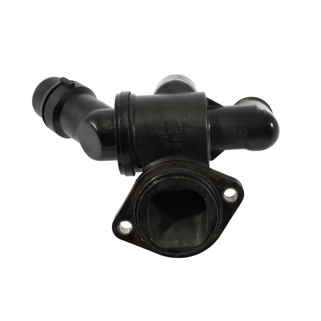 Coolant Regulator Thermostat Housing Pipe 2.0 TFSI BWE to Audi A4 B7 with Part number 06D121111G Audi A4 B7 Coolant Regulator Thermostat Housing Pipe 2.0 TFSI BWE - SKU 06D121111G - Part number 06D121111G