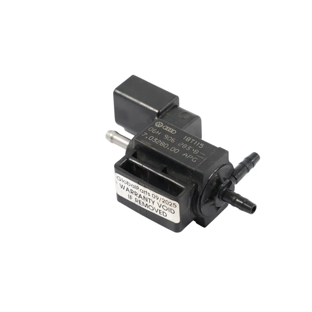 Valvola Solenoide Linea Vuoto 1.8 TFSI per Audi A3 8V A4 B8 VW Golf Mk7 con numero di parte 06H906283B Audi A3 8V A4 B8 VW Golf Mk7 Valvola Solenoide Linea Vuoto 1.8 TFSI - SKU 06H906283B - Numero di parte 06H906283B