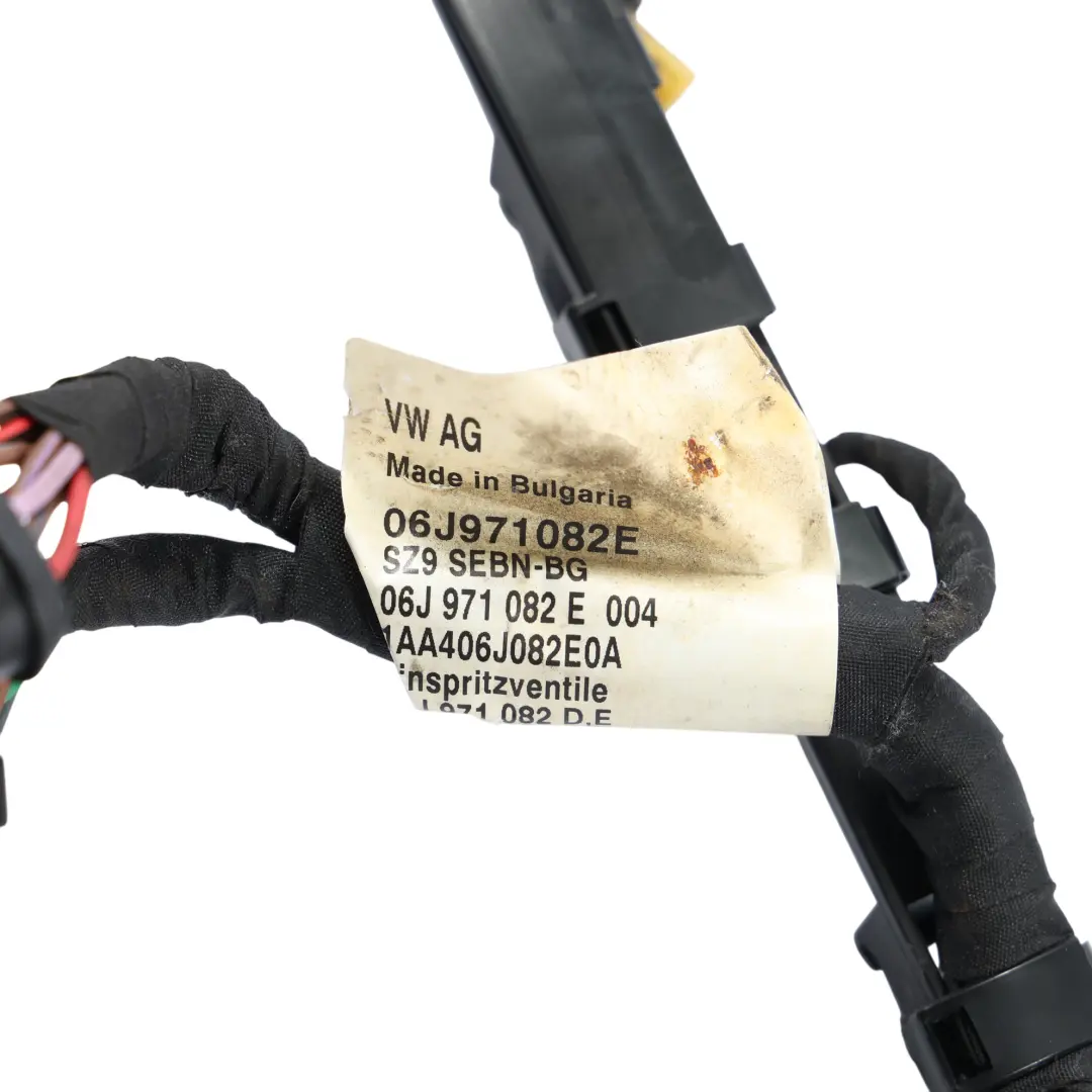 Injector Module Wiring Harness Cable 2.0 TFSI 06J971082E to Audi Q3 8U Engine with Part number 06J971082D Audi Q3 8U Engine Injector Module Wiring Harness Cable 2.0 TFSI 06J971082E - SKU 06J971082D - Part number 06J971082D