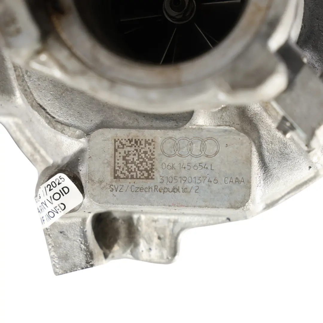 Turbocompressore Unità Turbo 2.0 TFSI per Audi TT FV A3 8V con numero di parte 06K145654L Audi TT FV A3 8V Turbocompressore Unità Turbo 2.0 TFSI - SKU 06K145654L - Numero di parte 06K145654L