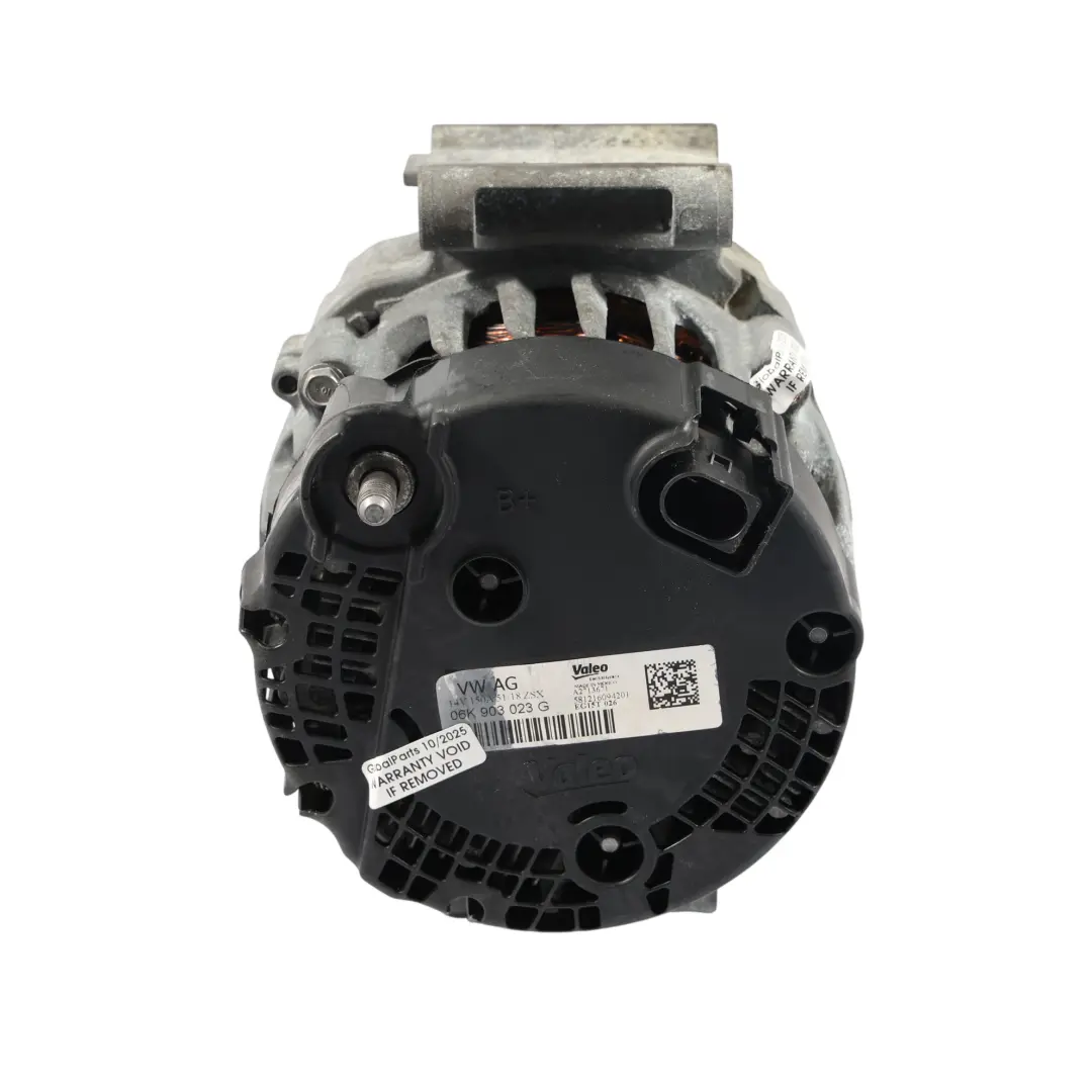 Audi TT FV Motor Alternador Generador Eléctrico 14V 150A 2.0 TFSI - SKU 06K903023G - Número de pieza 06K903023G
