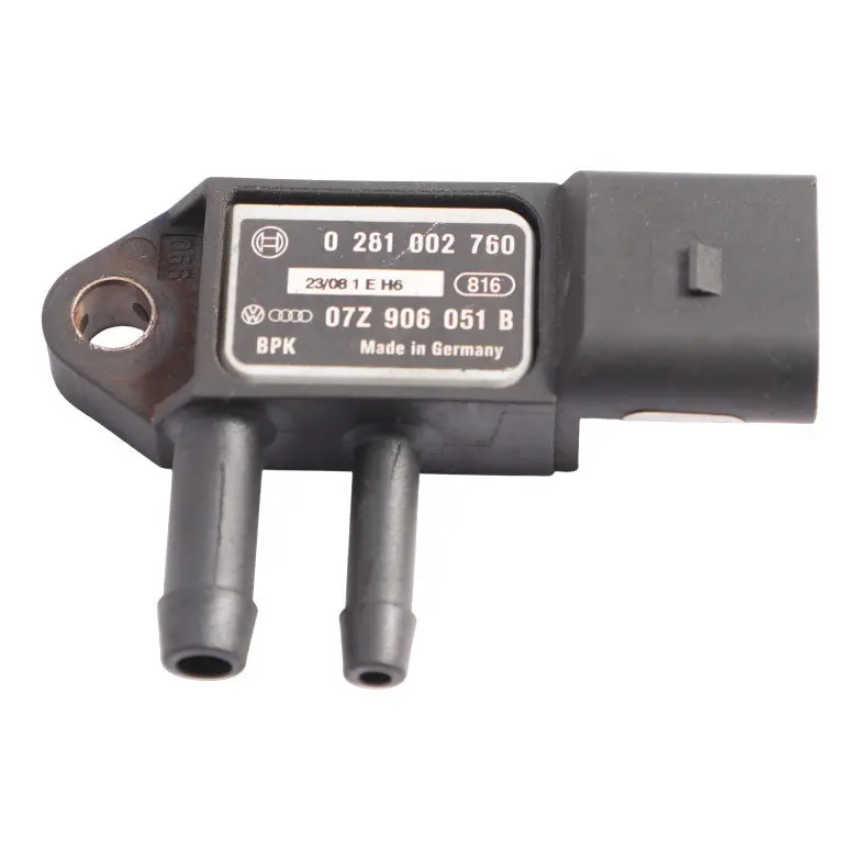 Exhaust Pressure Sensor Control to Audi A4 B8 A5 8T Q5 8R Q7 4L Gas with Part number 07Z906051B Audi A4 B8 A5 8T Q5 8R Q7 4L Gas Exhaust Pressure Sensor Control - SKU 07Z906051B - Part number 07Z906051B
