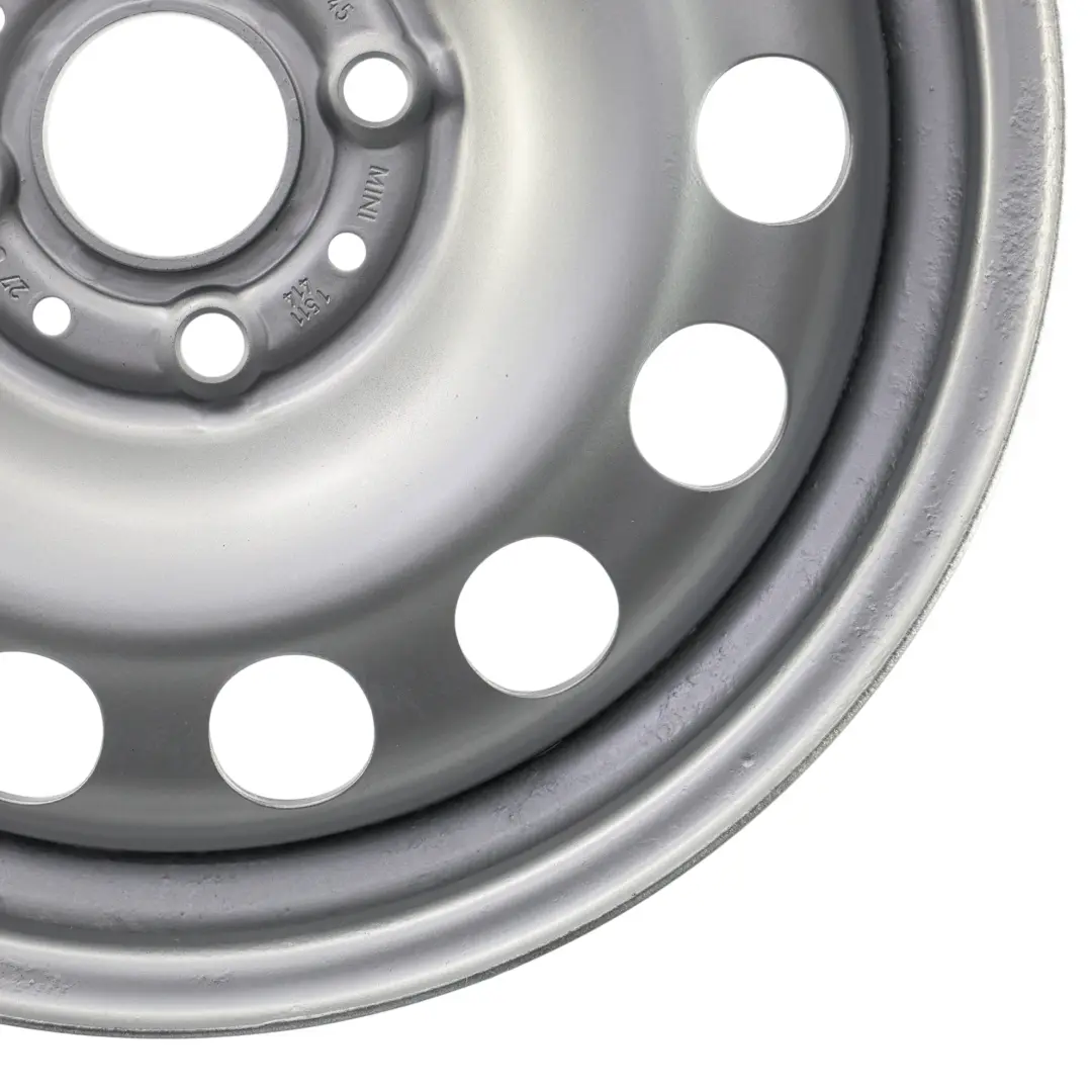 Argento Cerchio Acciaio 15" 5,5J ET:45 per Mini Cooper One R50 R55 R56 R57 con numero di parte 1511414 Mini Cooper One R50 R55 R56 R57 Argento Cerchio Acciaio 15" 5,5J ET:45 - SKU 1511414-5 - Numero di parte 1511414