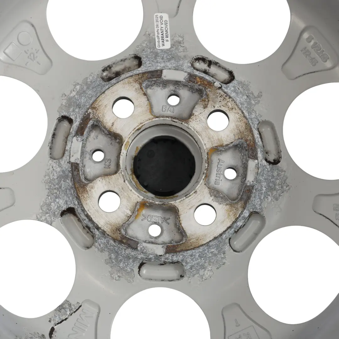 Mini Cooper R50 R56 Argent Alliage 15" 5,5J ET:45 Roue 7 Trou 81 - SKU 1512458-1 - Numéro de pièce 1512458