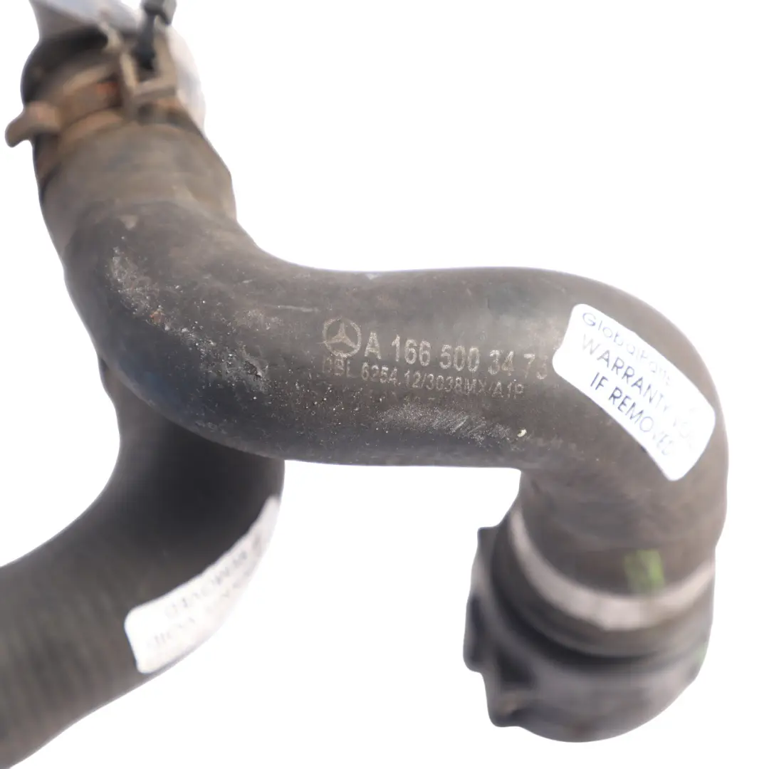 W292 Petrol Engine Cooler Coolant Hose Line Tube Pipe to Mercedes W166 with Part number A1665003475 Mercedes W166 W292 Petrol Engine Cooler Coolant Hose Line Tube Pipe - SKU A1665003475 - Part number A1665003475